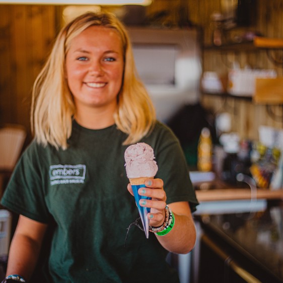 hot food, beverages & the embers snack bar